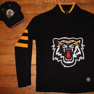 2005 CFL Hamilton Tigercats Sweater + BNWOT Hat